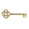 Ключница "Золотой ключик" 8.5*23.5*1 см.